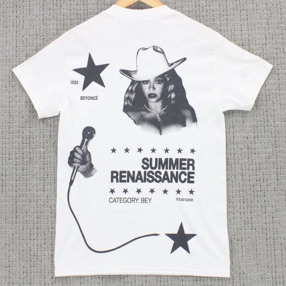 Beyoncé Shirt Men Small S White Short Sleeve Official Renaissance World Tour - Picture 1 of 9